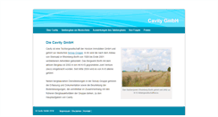 Desktop Screenshot of cavity-gmbh.de